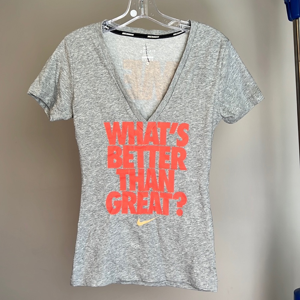 Nike cotton dri fit slim fit running tee shirt short sleeve